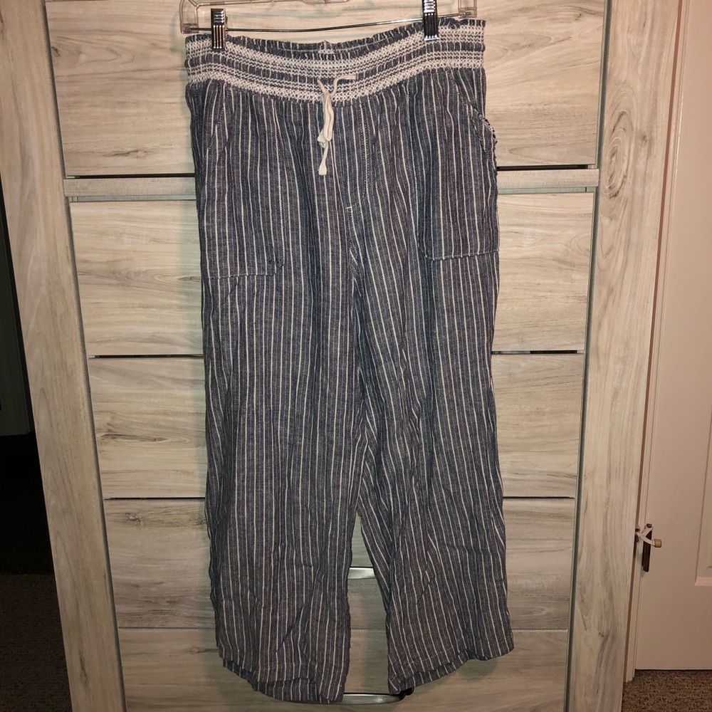 Wide Leg Capri Pants